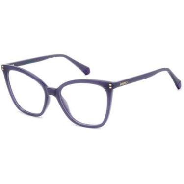 Imagem de Armação de Óculos Polaroid Pld D579 B3V - Violeta 55-Feminino
