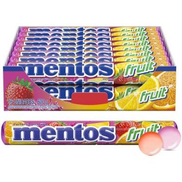 Imagem de Bala Mastigável Mentos Fruit Display 16 Unidades, 16 Unidades, Fruit