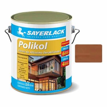 Imagem de Verniz Polikol Sayerlack Brilhante 3,6l Madeira Cor Imbuia