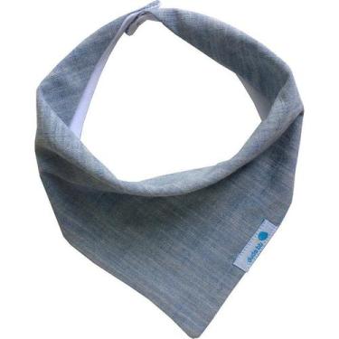 Imagem de Babador bandana azul mescla - Dudsbb