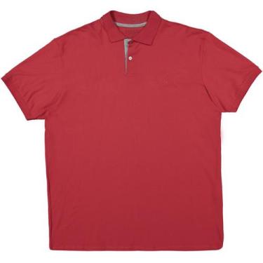 Imagem de Camiseta Masculina Polo Plus Size Ogochi 007000009, Vermelho, 0045, G1