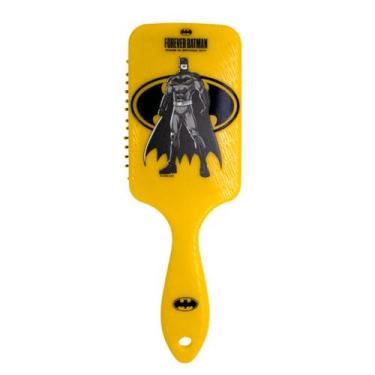 Imagem de Escova De Cabelo Raquete Uso Diário Warner Batman Marco Boni, Amarelo