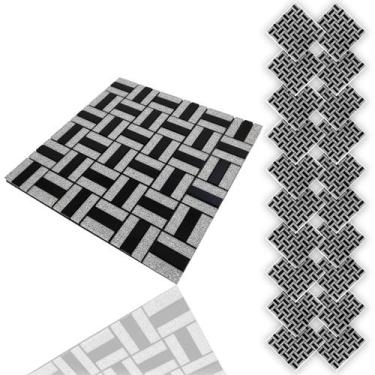 Imagem de Pastilha De Vidro Adesiva Kit 20 Uni Parede Banheiro Box Cozinha Sala 