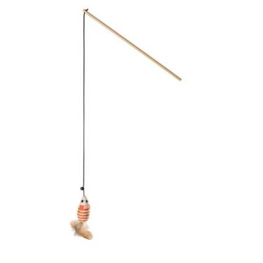 Imagem de Brinquedo Varinha Ratinho Listrado Mimo Conceito para Gatos - PP139 - 