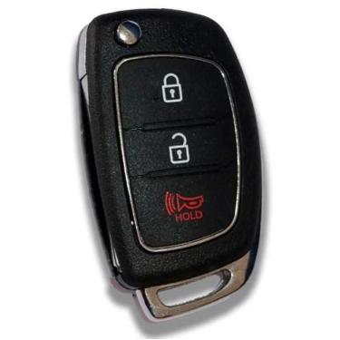Imagem de Chave Canivete Hyundai 2 Botões com Pânico - asx