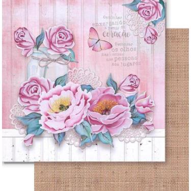 Imagem de Papel para Scrapbook Dupla Face 30,5x30,5 cm SD1-092 - Lili Negrão - n