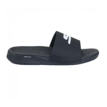 Imagem de Chinelo Skechers Go Consistent Slide Preto e Branco Masculino, 39