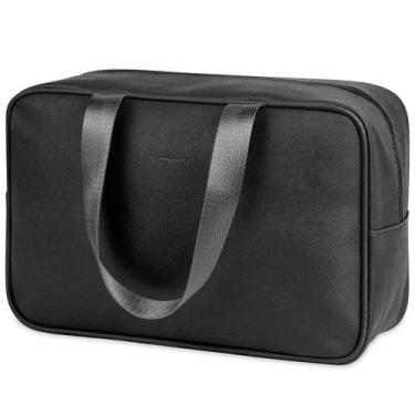 Imagem de Bolsa de higiene pessoal Narwey Travel em tamanho real feminina preta