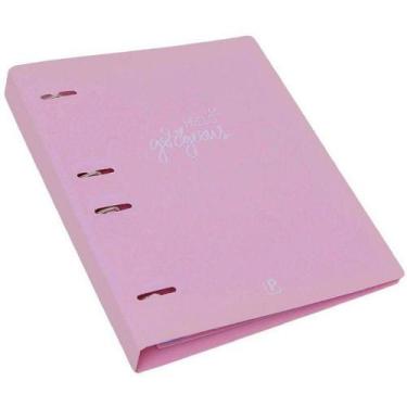 Imagem de Fichário de PVC Colegial CD 10 DIV. Rosa Paste - Polibras