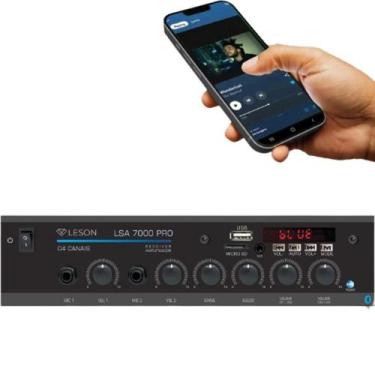Imagem de Amplificador Som Ambiente 500w Bluetooth 4 Canais Rc7000Probt - Leson