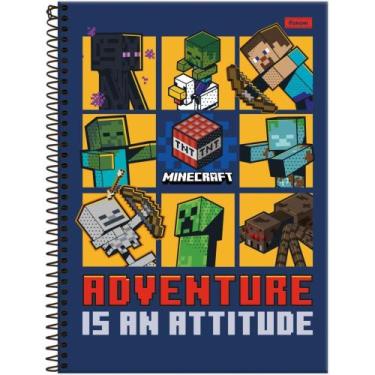 Imagem de Caderno 01X1 Capa Dura Minecraft 80FLS PCT.C/05 - Foroni