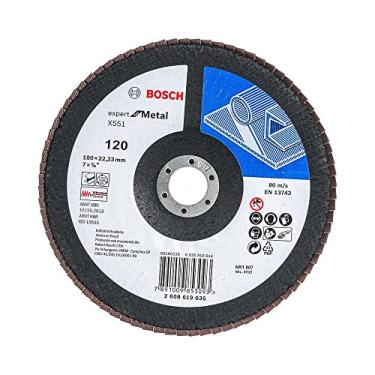 Imagem de Bosch Disco Flap Expert for Metal; 180mm G120; Curvo