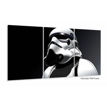 Imagem de Quadro Decorativo Star Wars Com Tela Em Tecido 120x60 3 peç
