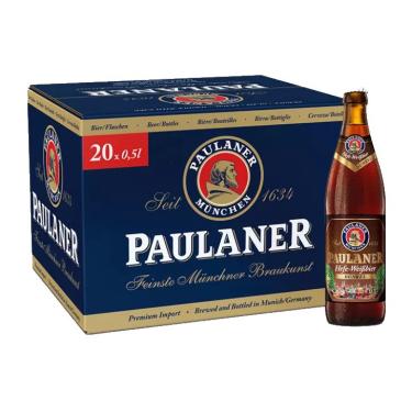 Imagem de 20x Cerveja Alemã paulaner Weissbier Dunkel 500ml