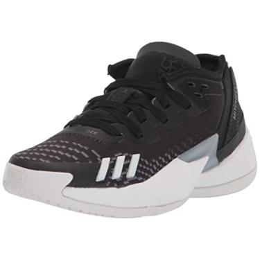 Imagem de adidas D.O.N. Issue 4 Basketball Shoe, Core Black/White/Carbon, 11.5 US Unisex Little Kid