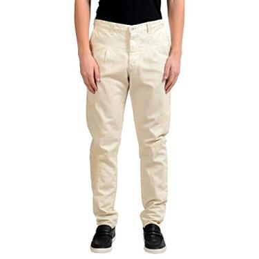 Imagem de C'N'C Costume International Calça casual masculina envelhecida EUA 34 IT 50 bege, Beige