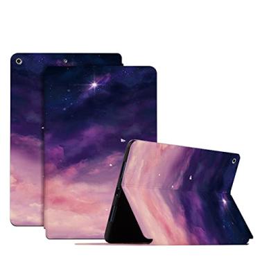 Imagem de MIBYUZST Capa de couro para tablet Creative Dreamy Starry Sky para iPad Mini 1 2 3 4 5 6 Pro 9.7 10.5 11 polegadas Geração Capa protetora robusta durável exclusiva (Sky A, Mini 6)