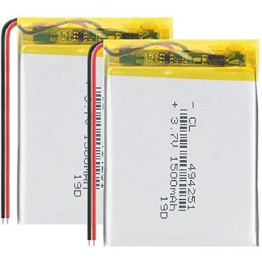 Imagem de Bateria de polímero de lítio 3,7 V 1500 mAh 494251 para instrumentos de navegação MP3 MP4, pequenos brinquedos e outros produtos, baterias - 2 peças