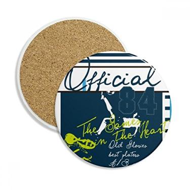 Imagem de Caneca de futebol oficial de futebol americano, esportes, copo de copo, pedra absorvente de proteção de mesa