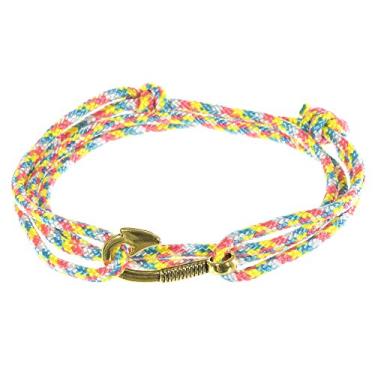 Imagem de West Coast Paracord Pulseiras femininas ajustáveis com âncora náutica e gancho de peixe – feitas de corda de nylon