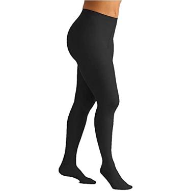 Imagem de Meia Calça at 862 Select Comfort Premium Média Compressão 20-30 mmhg ponteira fechada Sigvaris Média Longa Preto