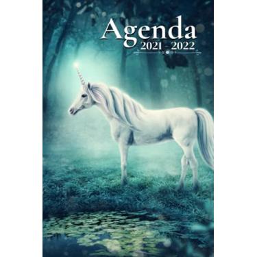 Imagem de Agenda Escolar 2021-2022: Unicornio | Agenda semanal tamaño A5 para estudiantes, profesionales y particulares - (de agosto 2021 a julio 2022)