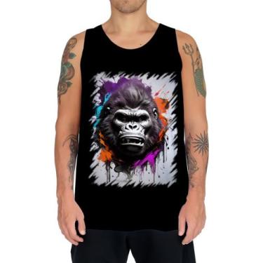 Imagem de Camiseta Regata Gorila Furioso Força Feroz Zoo 8 - Kasubeck Store