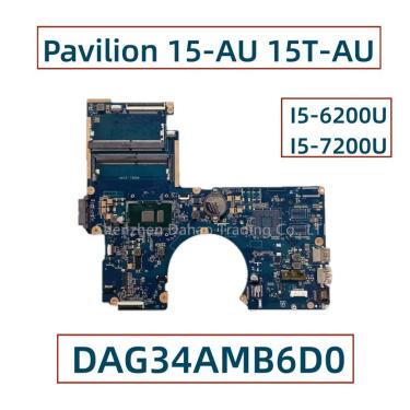 Imagem de Placa-mãe portátil para HP Pavilion  15-AU  15T-AU  DAG34AMB6D0  Core I5-6200U  I5-7200U  I7-7500U