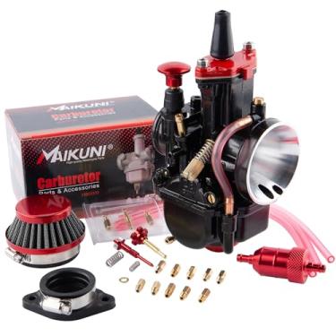 Imagem de PWK Carburador 34 mm Racing Carb 125cc a 250cc 2T 4T Kits de carburador de motor para motocross motocicleta scooter ATV Quad com coletor de admissão de filtro de ar jatos de carburador