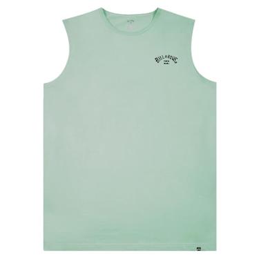 Imagem de Billabong Camisetas masculinas grandes e altas – Camiseta de jérsei sem mangas, Hortelã, 1X