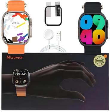 Imagem de Relógio Inteligente U9S Ultra Série 9 Microwear Chatgpt Assistente De Voz 49mm Indução Unissex-Unissex