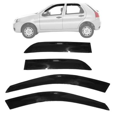 Imagem de Conjunto calha chuva fiat palio fire 1996 1999 até 2013 4 p
