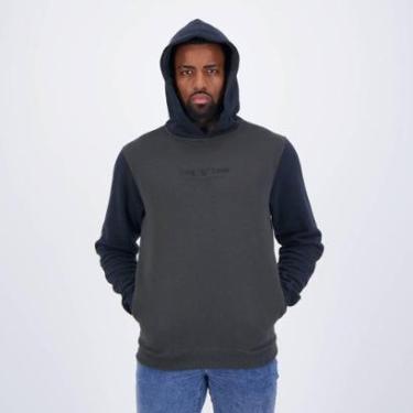 Imagem de Moletom Hang Loose Outhere Cinza Escuro e Preto-Masculino