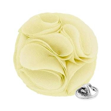 Imagem de Vittorio Vico Broche de lapela formal de flor rosa para homens - broche de rosa, flor de rosa para homens, 2.5" (6.36CM), Poliéster, Não aplicável