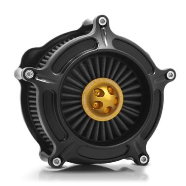 Imagem de Para harley davidson Sportster filtro de ar street road glide M8 softail dyna 103 107 entrada de ar Road King touring (OPS preto - cinza - spike dourado, modelo A: Sportster 883 1200)