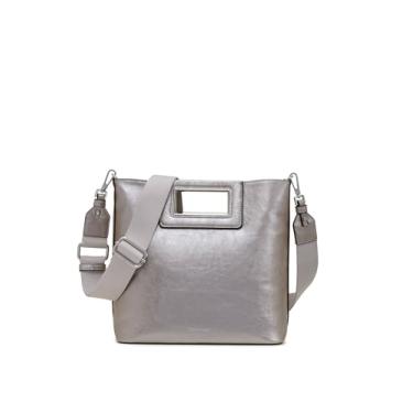 Imagem de Calvin Klein Bolsa tiracolo Eira North/South com bolsa removível, Pomba/estanho, One Size