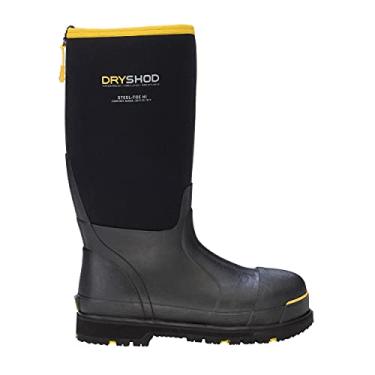 Imagem de Dryshod Bota masculina Wixit Cool-Clad impermeável bico de aço para segurança no trabalho - marrom, Preto/Amarelo, 12