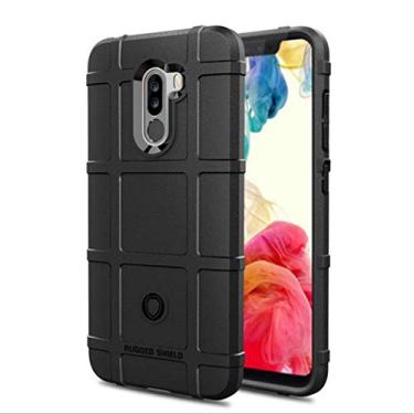 Imagem de Capa para Xiaomi PocoPhone F1, proteção robusta, material TPU de fibra de carbono, suave antiderrapante, macia, anti-impressão digital, capa totalmente protetora para Xiaomi PocoPhone F1