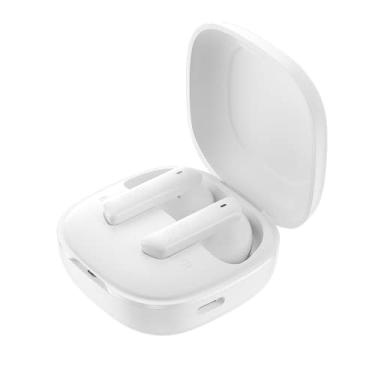 Imagem de Fone de Ouvido Bluetooth QCY HT05 Melobuds ANC, Cancelamento de Ruido Ativo, 40db ANC Headphone com 6 Microfone, Fone sem fio 30 Tempo de Jogo (Branco)