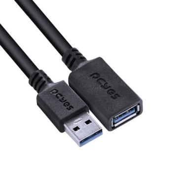 Imagem de Cabo Extensor USB a 3.0 Macho para USB a 3.0 Fêmea 28AWG Puro Cobre 2 