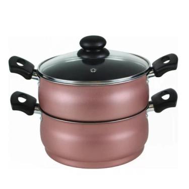 Imagem de Panela A Vapor Al Vapore 3 Em 1 Dona Chefa Cozinhar Refogar