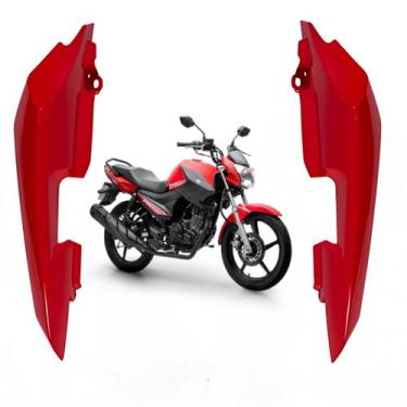 Imagem de Kit Carenagem Rabeta Lateral Traseira Factor 150 2018 Vermelho - Param