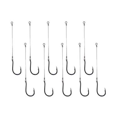 Imagem de Anzol Encastoado Chinu Black c/10 - Top Fishing, N°9