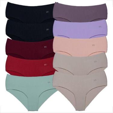 Imagem de Kit 10 Calcinhas Short Conforto A Laser Feminina Atacado - Básica Lind