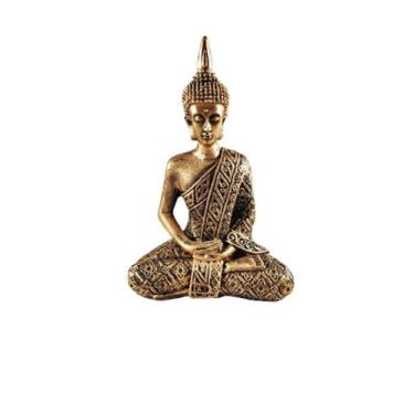 Imagem de Estatueta Buda Hindu Médio Cor Dourado - Decore Casa