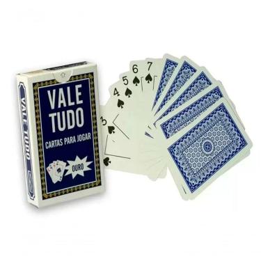 Imagem de Baralho Vale Tudo Ouro Cor Azul