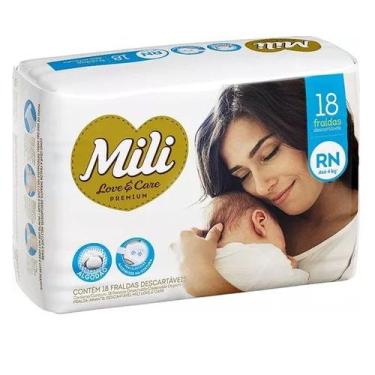 Imagem de Fralda Mili Love Care RN 18Un  Mili - Mili Sa