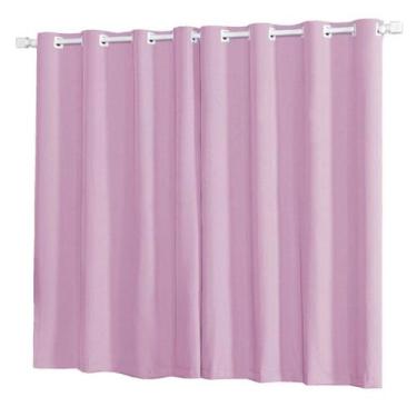 Imagem de Cortina Oxford 2,80 x 1,50 Inibe a Claridade - DH Enxovais, Rosa