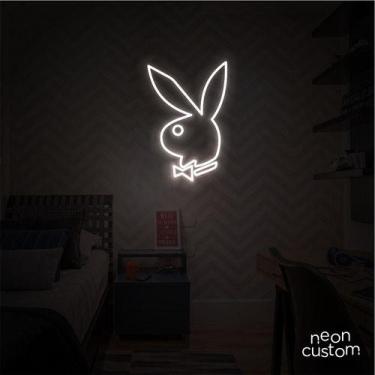 Imagem de luminaria letreiro Neon Led Play Boy 100x65 luminoso decoração p/ self