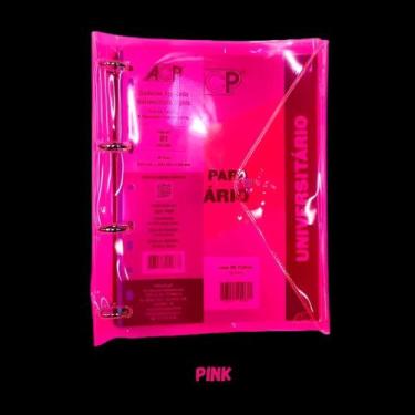Imagem de Caderno Argolado Universitário Acp c/96 folhas Cores Sortidas, Pink